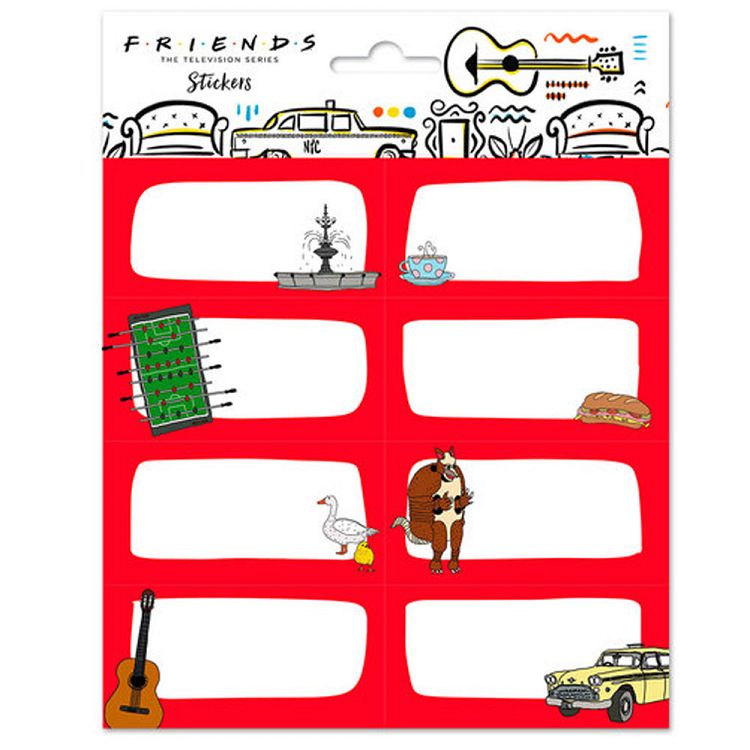 Αυτοκόλλητες Ετικέτες 8x2 ΤΑ ΦΙΛΑΡΑΚΙΑ/FRIENDS