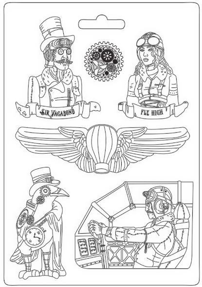 ΚΑΛΟΥΠΙ ΣΙΛΙΚΟΝΗΣ STAMPERIA Α4 - SIR VAGABOND AVIATOR FLY HIGH