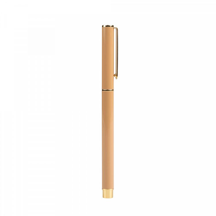 Στυλό 0,70mm KOKONOTE BASIC STUDIO Almond Latte Ανοιχτό Καφέ με Επίχρυσες Λεπτομέρειες