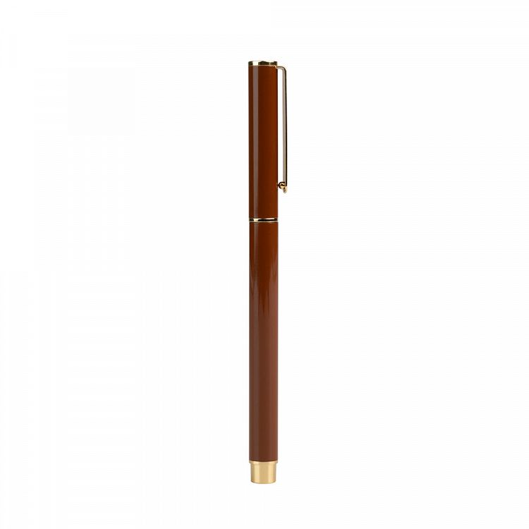 Στυλό 0,70mm KOKONOTE BASIC STUDIO Hot Cocoa Καφέ με Επίχρυσες Λεπτομέρειες