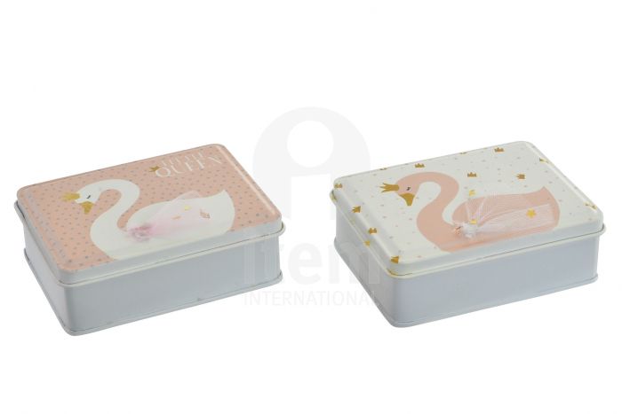 ΚΟΥΤΙ ΜΕΤΑΛΛΙΚΟ 10,5Χ8Χ3,5 ΚΥΚΝΟΣ 2 ΣΧΕΔΙΑ