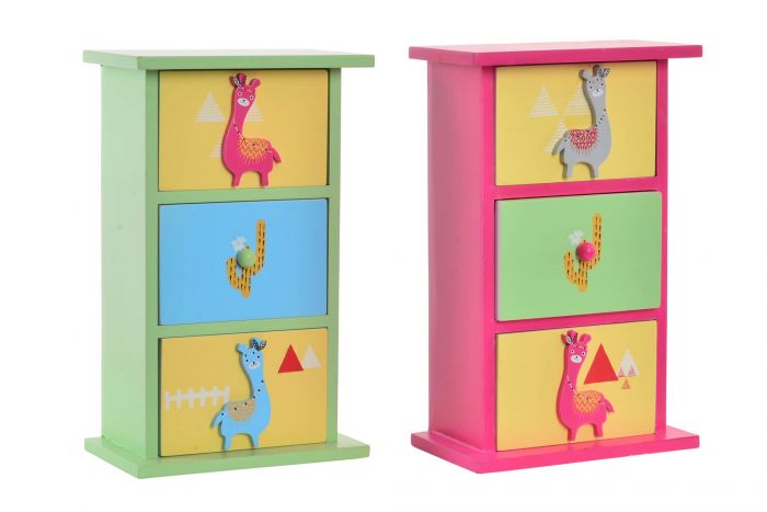 ΚΟΣΜΗΜΑΤΟΘΗΚΗ ΞΥΛΙΝΗ 16Χ9,5Χ25,5 LLAMA 2 ΣΧΕΔΙΑ