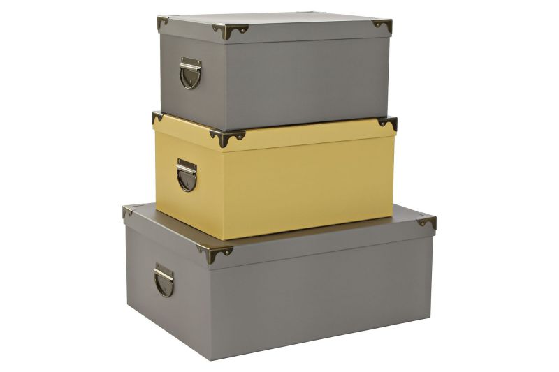 ΚΟΥΤΙ ΣΕΤ 3ΤΕΜ ΧΑΡΤΟΝΙ ΜΕΤΑΛΛΙΚΟ 48Χ37Χ20