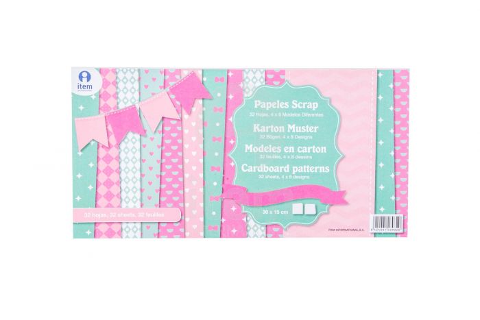ΜΠΛΟΚ SCRAPBOOKING 30Χ15 32Η 250 ΓΡ 3 ΣΧΕΔΙΑ