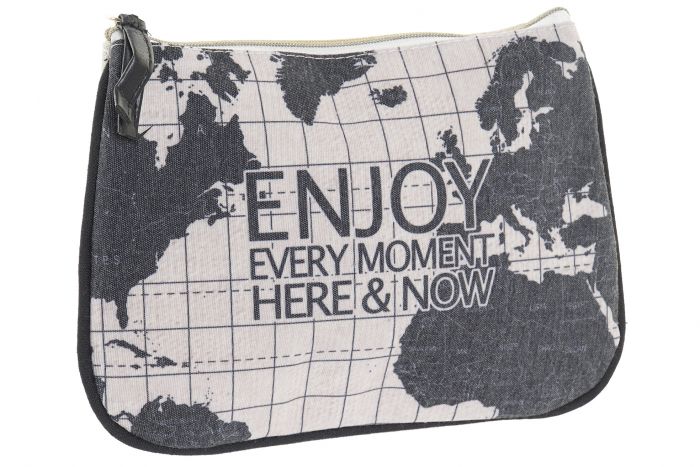 ΤΣΑΝΤΑΚΙ ΚΑΛΛΥΝΤΙΚΩΝ ΠΟΛΥΕΣΤΕΡΑΣ 20X1X15 WORLD MAP