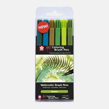 ΜΑΡΚΑΔΟΡΟΣ BRUSH PEN KOI COLOUR ΣΕΤ 6ΤΕΜ VIBRANT COLOURS
