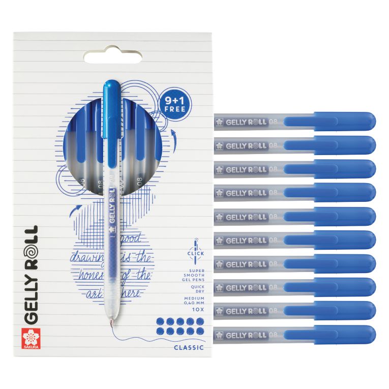 ΜΑΡΚΑΔΟΡΟΙ GELLY ROLL CLASSIC SET 10 BLUE