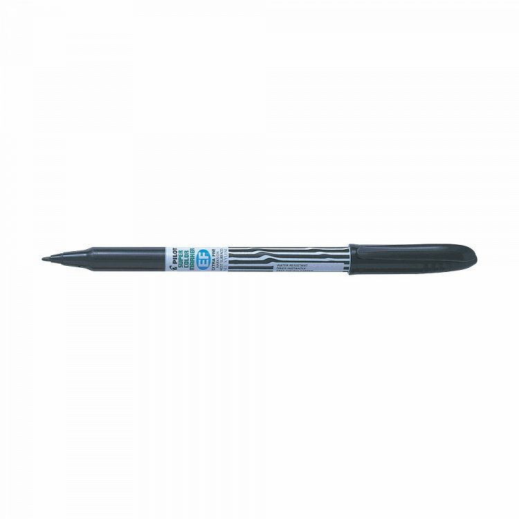 Μαρκαδόρος Ανεξίτηλος PILOT Super Color SCA Μαύρο Extra Fine, σε Κουτί 12τμχ