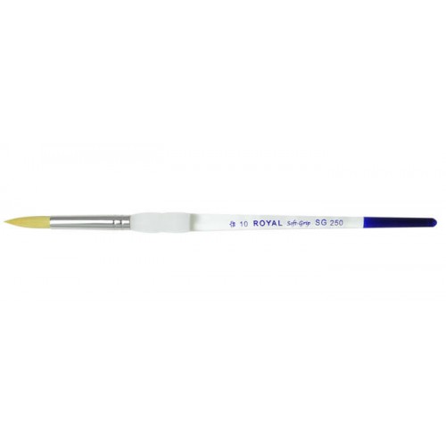 ΠΙΝΕΛΟ ΣΤΡΟΓΓΥΛΟ Νο 10 SOFTGRIP ΑΚΡΥΛΙΚΟ-ΛΑΔΙ-ΑΚΟΥΑΡΕΛΑ SG250-10