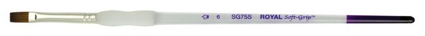 ΠΙΝΕΛΟ ΠΛΑΚΕ Νο 6 SOFTGRIP ΑΚΡΥΛΙΚΟ-ΛΑΔΙ-ΑΚΟΥΑΡΕΛΑ SG75S-6
