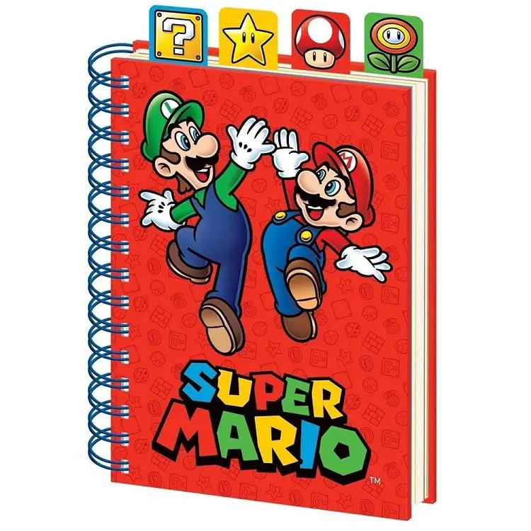 Σημειωματάριο A5/15Χ21 Σπιράλ NINTENDO Super Mario