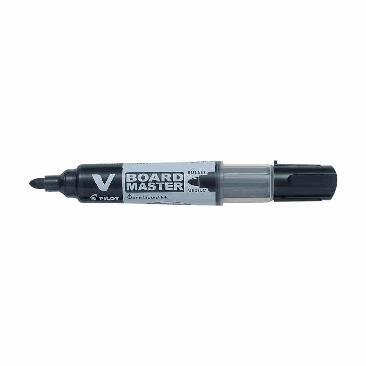 Μαρκαδόρος Ασπροπίνακα PILOT V-BOARD MASTER Μαύρο Medium, σε Κουτί 10τμχ