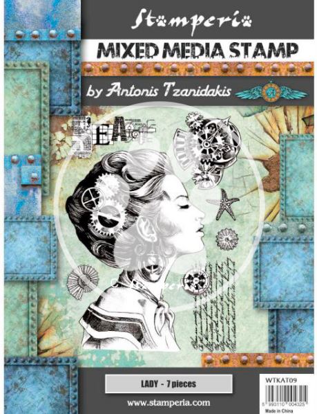 ΣΦΡΑΓΙΔΑ ΣΙΛΙΚΟΝΗΣ STAMPERIA 15X20CM - SEA WORLD LADY