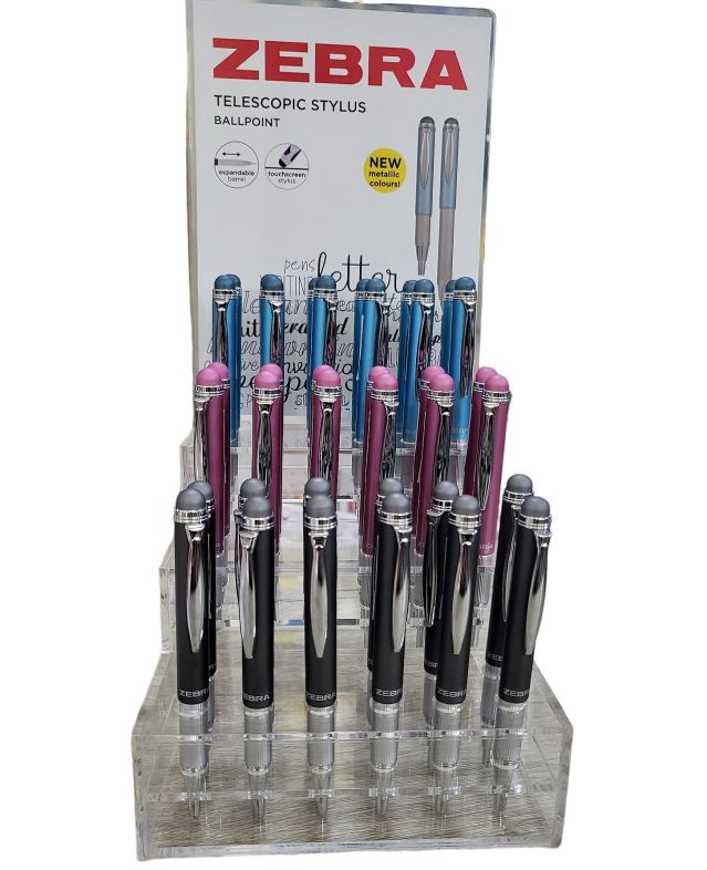 ΣΤΥΛΟ ZEBRA ΕΠΕΚΤΕΙΝΟΜΕΝΟΣ TELESCOPIC 0.7 ΣΤΥΛΟ ΜΕ TOUCHSCREEN 3 ΧΡΩΜΑΤΑ (ΓΑΛΑΖΙΟ*ΡΟΖ-ΓΚΡΙ)