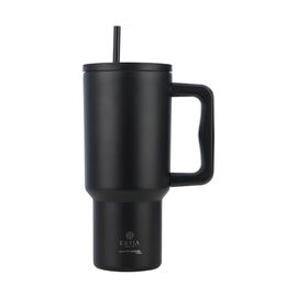 Estia Save The Aegean Θερμός Straw Tumbler XL Midnight Black 900ml