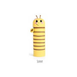 Lulubug Handmade Κασετίνα Βαρελάκι Κύλινδρος Σιλικόνης Μολυβοθήκη Lucky Animals Bee Sunny
