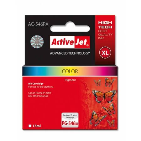 Activejet Μελάνι Συμβατό Canon CL-546 XL AC-546RX 8288B001 Color 15ml