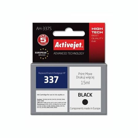 Activejet Μελάνι Συμβατό HP 337XL AH-337R C9364A Black 25ml