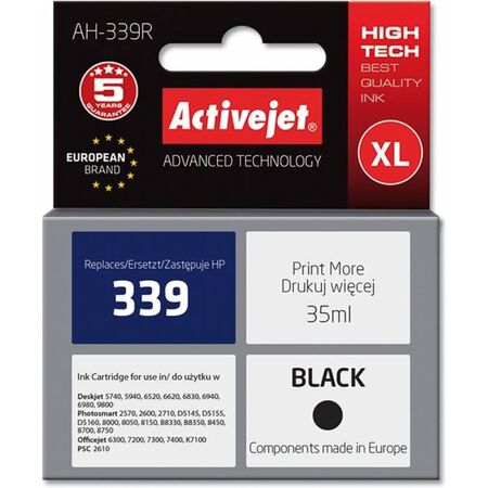 Activejet Μελάνι Συμβατό HP 339 AH-339R C8767EE Black 35ml