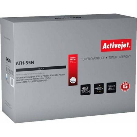 Activejet Toner Συμβατό HP 55A CE255A Black (6.000 σελίδες)
