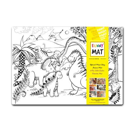 Akademi Funny Mat Σουπλά Επιφάνεια Ζωγραφικής Δεινόσαυροι 48x33.5cm