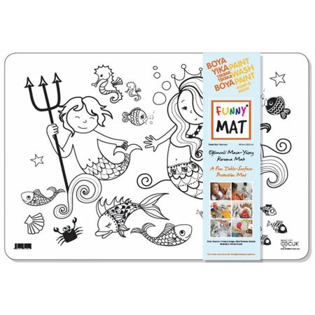 Akademi Funny Mat Σουπλά Επιφάνεια Ζωγραφικής Γοργόνα 48x33.5cm