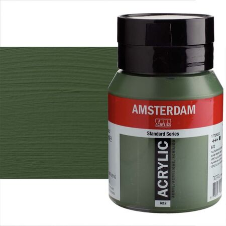 ΑΚΡΥΛΙΚΟ AMSTERDAM 500ML No 622 OLIVE GREEN DP