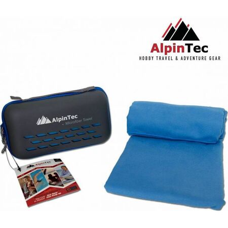 AlpinTec Πετσέτα Dryfast Shapes Microfiber Blue 120x60cm