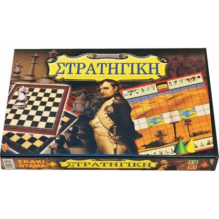 Argy Toys Επιτραπέζιο Στρατηγική Σκάκι Ντάμα 3 Σε 1 0103