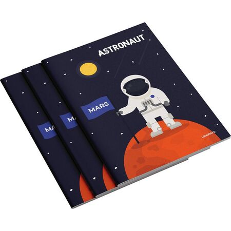 ASTRONAUT Τετράδιο Καρφίτσα Α4/21Χ29 50Φ 10τμχ