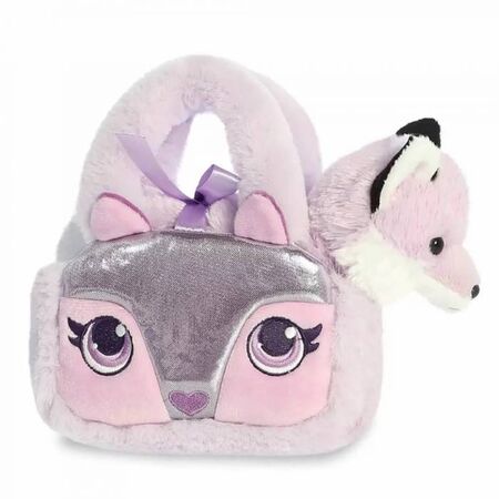 Aurora Λούτρινο Κουκλάκι Fancy Pals Αλεπού Σε Τσαντάκι 20cm