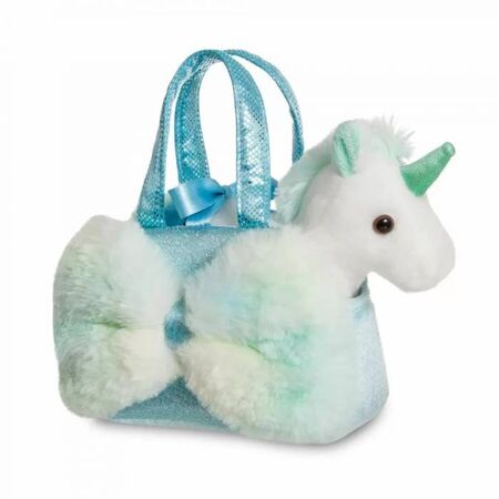 Aurora Λούτρινο Τσαντάκι Μονόκερος Γαλάζιο Fancy Pal Cat Unicorn 20cm