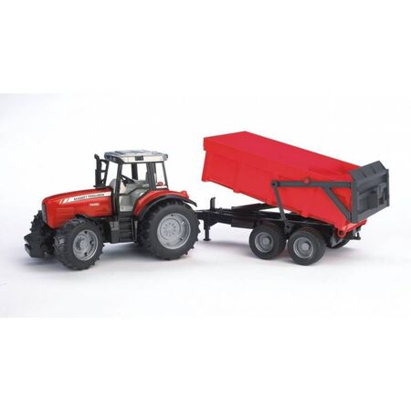 Bruder Τρακτέρ Massey Ferguson 7480 Με Καρότσα