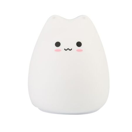 Cactus Φωτάκι Νυκτός LED Σιλικόνης Γάτα