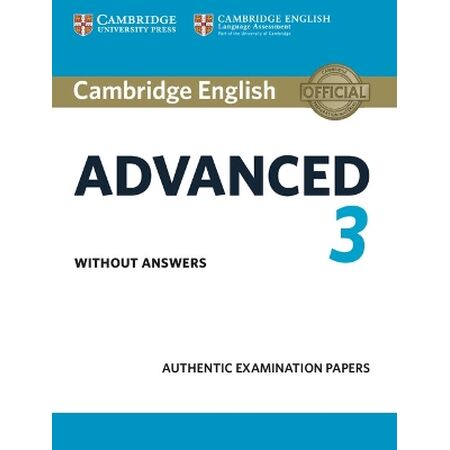 CAMBRIDGE ENGLISH ADVANCED 3 SB WO/A