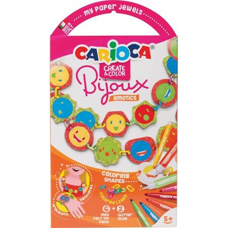 Carioca Create And Color Σετ Ζωγραφικής Και Χειροτεχνίας Bijoux Emotics