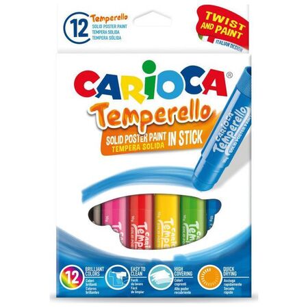 Carioca Κηρομπογιές Temperello 12 Τεμ.
