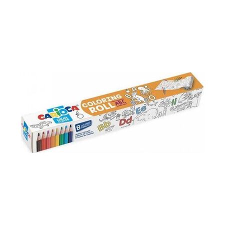 Carioca Ρολό Ζωγραφικής ABC Και Ξυλομπογιές 8 Τεμ.