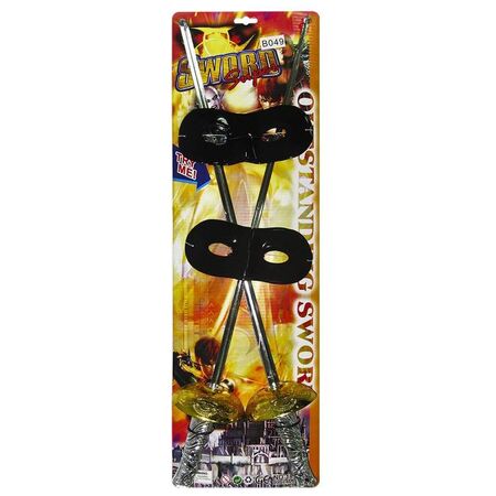 Carnavalista Αποκριάτικο Σετ Σπαθιά Με Μάσκες 23332