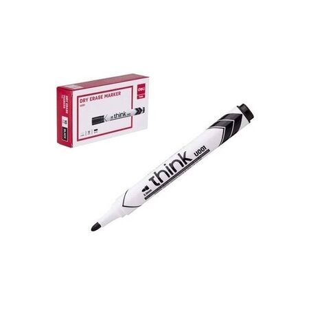 Deli Μαρκαδόρος Λευκού Πίνακα Think 2mm Μαύρο