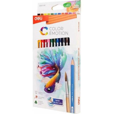 Deli Ξυλομπογιές Ακουαρέλας 12 Τεμ.