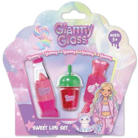 Diakakis Μακιγιάζ Καρδιά Glammy Gloss Σετ 3 Τεμ. 630011