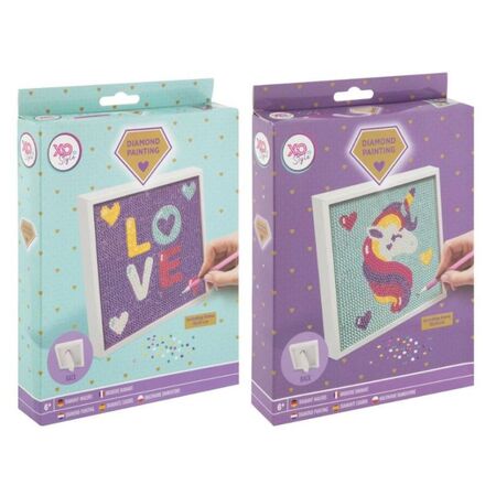 DIAMOND PAINTING 15x15 INCLUDING FRAME+UNICORN