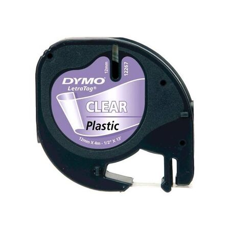 Dymo Κασέτα Ετικετογράφου 12267 Letra Tag 12mmx4m Polyester Clear