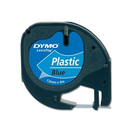 Dymo Κασέτα Ετικετογράφου 91205 Letra Tag 12mmx4m Polyester Blue