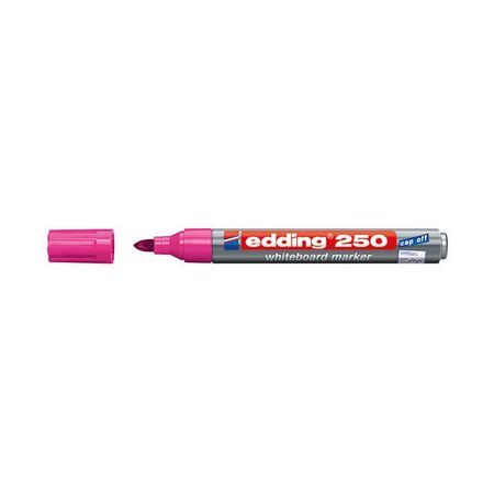 Edding 250 Μαρκαδόρος Λευκού Πίνακα Ροζ