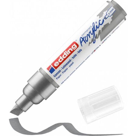 Edding 5000 Μαρκαδόρος Ακρυλικός Acrylic Marker Broad Silver
