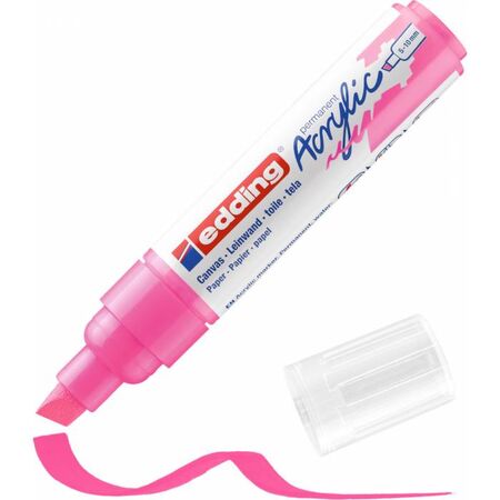 Edding 5000 Μαρκαδόρος Ακρυλικός Acrylic Marker Fluorescent Pink
