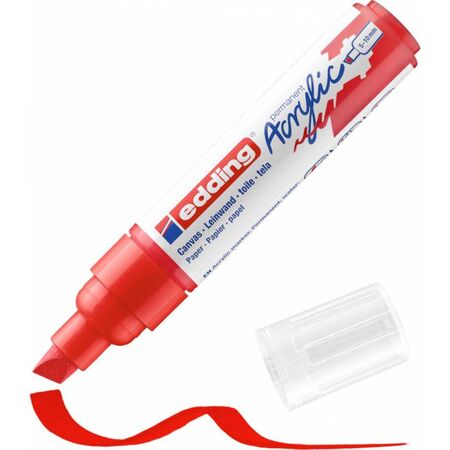 Edding 5000 Μαρκαδόρος Ακρυλικός Acrylic Marker Traffic Red