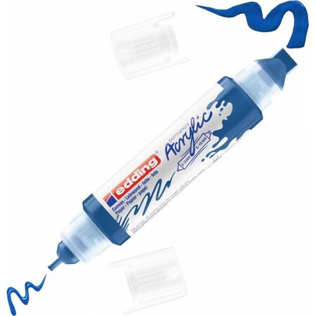 Edding 5400 Μαρκαδόρος Ακρυλικός Διπλός 3D Acrylic Gentian Blue